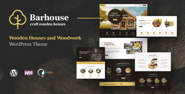 Barhouse 1.0.1 - Wooden House Construction and Woodworks WordPress Theme