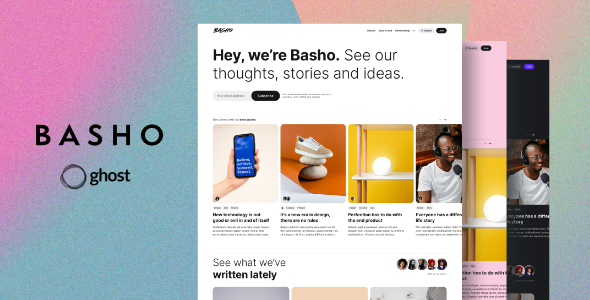 Basho 2.6.4 - Multipurpose Ghost Blog Theme