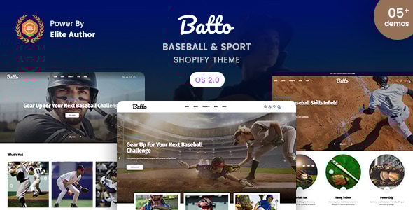 Batto - Baseball & Sport Shopify 2.0 Theme