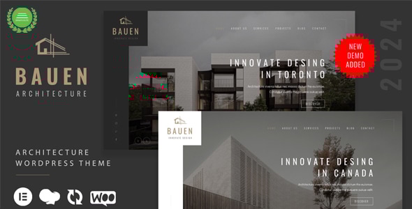 BAUEN 8.0.1 Architecture & Interior  Elementor WordPress Theme
