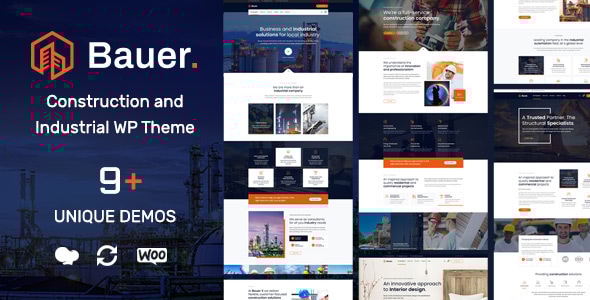 Bauer 1.33 - Construction and Industrial WordPress Theme