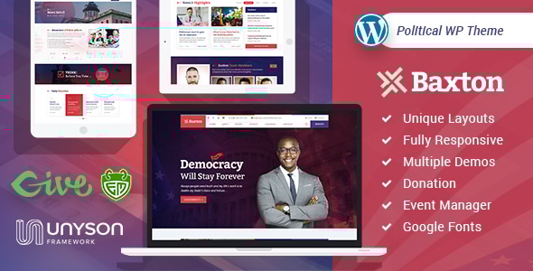 Baxton 1.5 - Political WordPress Theme