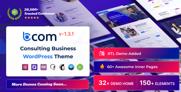 Bcom 1.3.1 - Consulting Business WordPress Theme