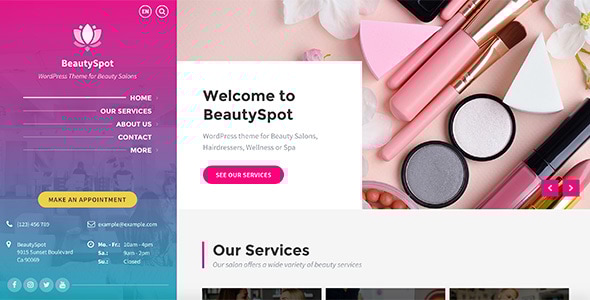 BeautySpot 3.5.17 - Beauty Salon WordPress Theme