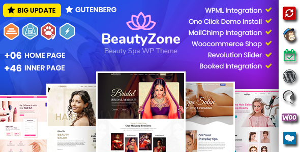 BeautyZone 8.0 - Beauty Spa Salon WordPress Theme