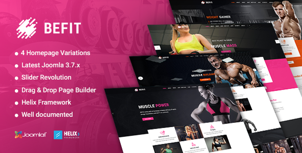 BeFit 3.0 - Gym & Fitness Joomla template