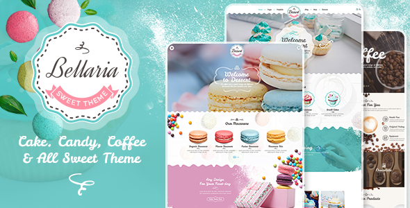 Bellaria 1.2.2 - a Delicious Cakes and Bakery WordPress Theme