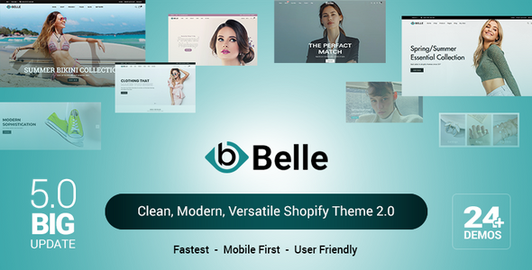 Belle 22 - Clean Modern Versatile Shopify Theme 2.0