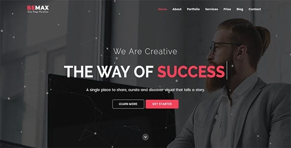 Bemax - OnePage Parallax Joomla Theme