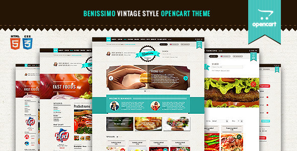 Benissimo  Vintage Style OpenCart Theme