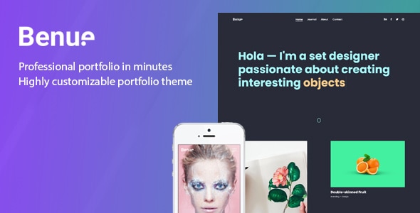 Benue 1.4 - Creative Portfolio WordPress Theme