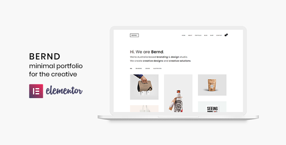 Bernd 5.3.3 - Minimal WordPress Portfolio Theme