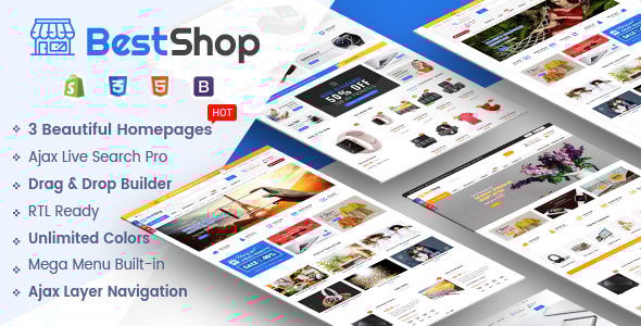 BestShop 9.5 - Multipurpose Responsive Shopify Theme with Sections