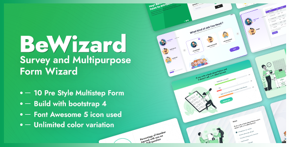 BeWizard - Survey Poll Quiz & Application Multistep Form