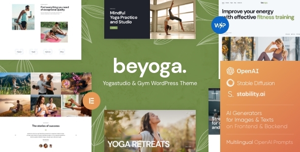 BeYoga 2.3 - Yoga studio & Gym WordPress Theme