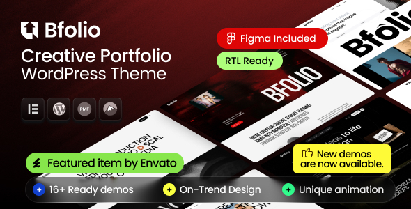Bfolio 25.0 - Creative Portfolio WordPress Theme