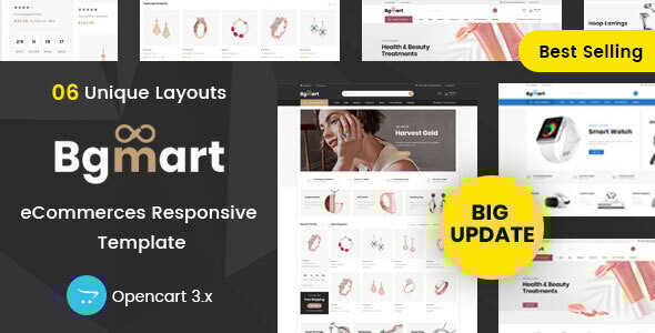 Bgmart Multipurpose 3.0.2.0 - Responsive Opencart 3.x Theme