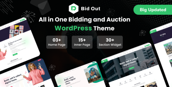 Bidout 1.2.0 - Multivendor Bid and Auction WordPress Theme