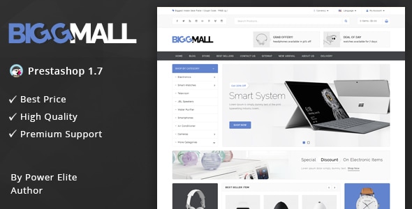BiggMall 1.7.2 - Responsive Prestashop 1.7 Theme