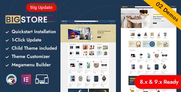 Bigstore 8.0 - Online Mega Store Prestashop Responsive Theme