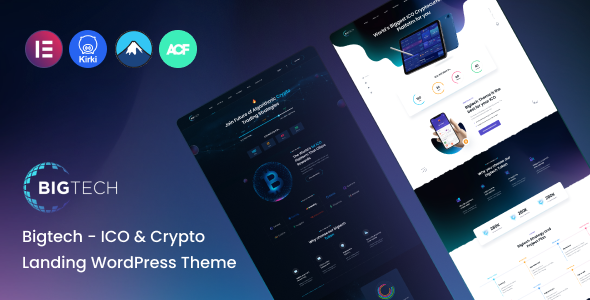 Bigtech 1.1 - ICO & Crypto Landing WordPress Theme