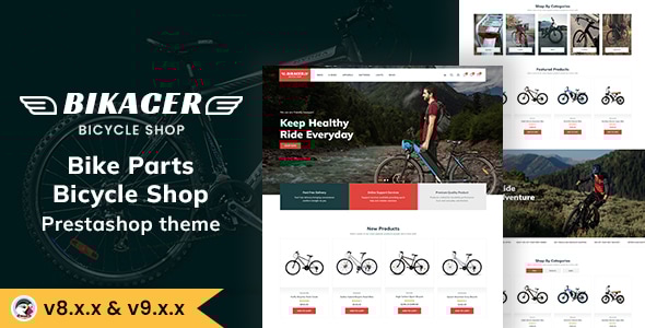 Bikacer - Bicycle Shop and Bike Parts Prestashop Theme