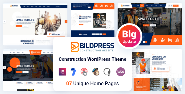 BildPress 6.8 - Construction WordPress Theme