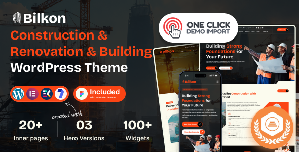 BilKon - Construction & Renovation & Building WordPress Theme