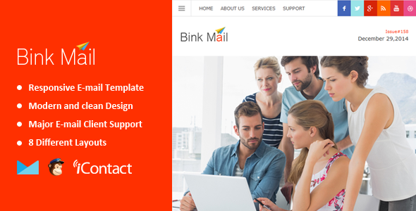 Bink Mail- Responsive E-mail Template  Themebuilder Access