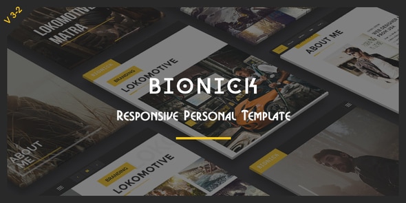 Bionick 09.08.2023 - Responsive Personal Portfolio Template