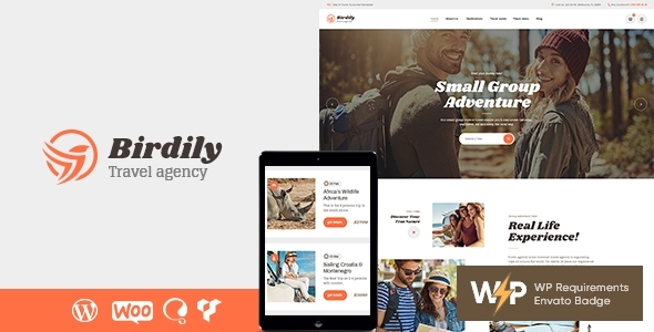 Birdily 1.2.2 - Travel Agency & Tour Booking WordPress Theme