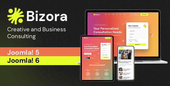 Bizora  Creative & Business Joomla 6 Template