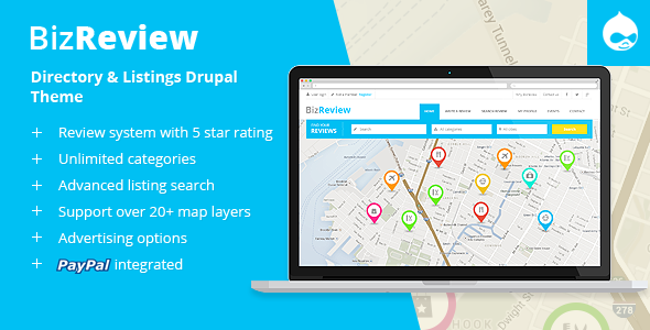 BizReview 1.6 - Directory Listing Drupal 11 - 10 Theme