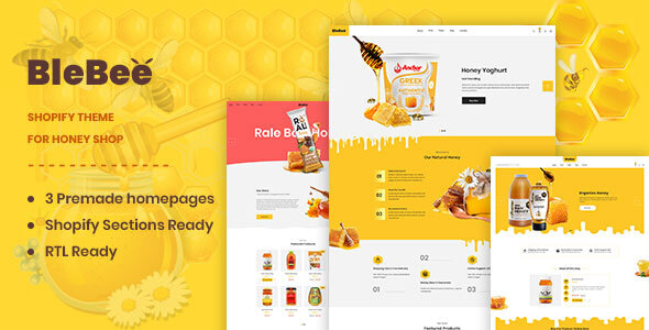 BleBee  Shopify theme for Honey Shop
