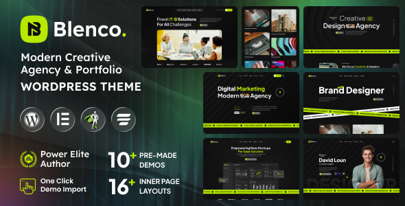 Blenco  Creative Agency WordPress Theme