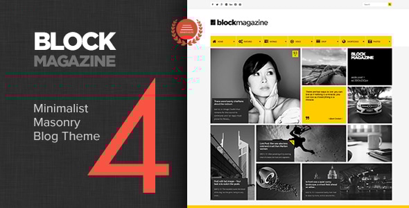 Block Magazine 4.1 - Flat and Minimalist Blog WordPress Theme