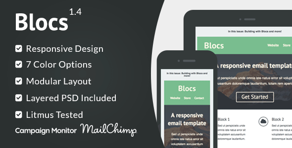 Blocs 2.3 - Responsive Email Template