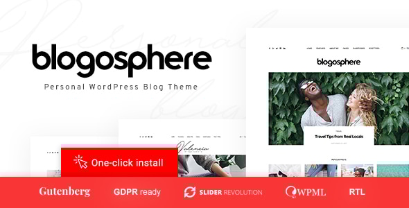 Blogosphere 1.2.6 - Magazine and Blog WordPress Theme