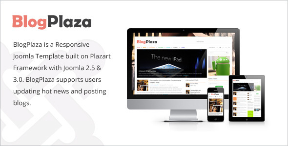 BlogPlaza 2.3 - Responsive Joomla Template