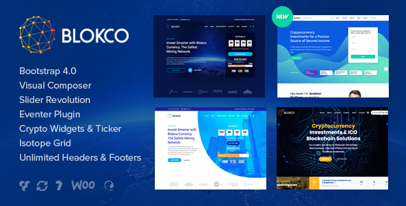 Blokco 2.8 - Cryptocurrency WordPress Theme