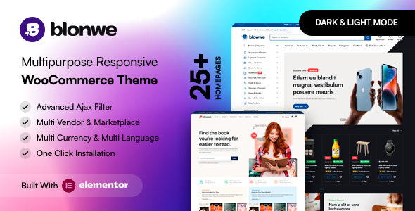 Blonwe 6.9 Multipurpose WooCommerce Theme