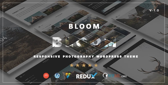 Bloom 1.0 - Responsive Photography  Portfolio WordPress Theme
