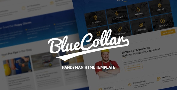 Blue Collar 1.0.4 - Handyman HTML Template