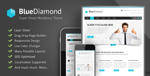 Blue Diamond 6.8 Responsive Corporate WordPress