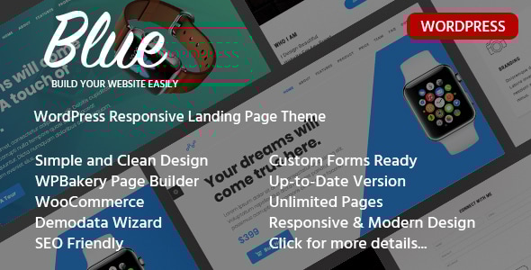 Blue 3.0 - Responsive Onepage WordPress Theme