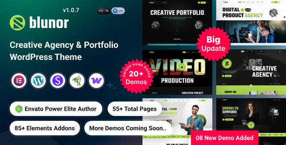 Blunor 6.8 - Creative Agency WordPress Theme