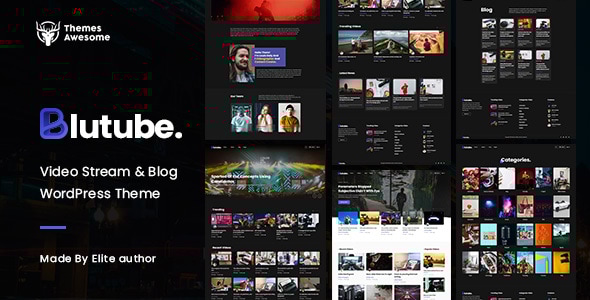 Blutube 1.0 - Video Stream & Blog WordPress Theme