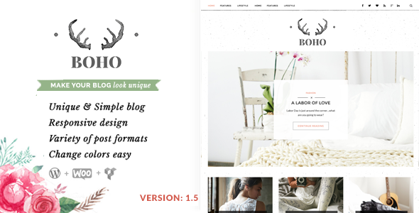 Bohopeople 6.8.3 - Personal WordPress Blog Theme for Lifestyle Fashion Website in NewsEditorial Magazine