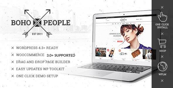 Bohopeople 6.5.5 - Unique eCommerce Shopstore Woocommerce Selling Theme for Clothing Fashion Lifestyle