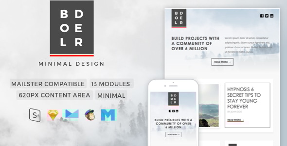 Bolder  Minimal Newsletter